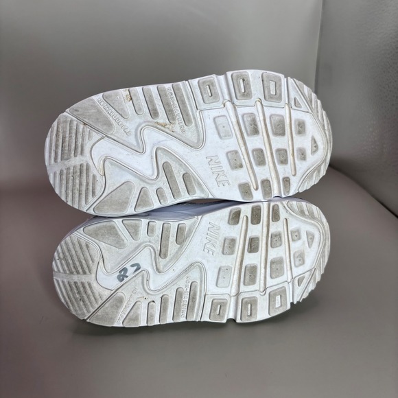 Nike Air Max 90 Crib Toddler Baby White Leather Sneakers Size 6C - Picture 7 of 7